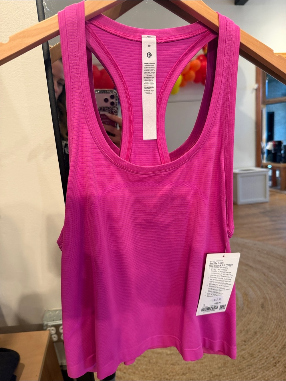 Lululemon Athletica Swiftly Tech Racerback, NWT size 10